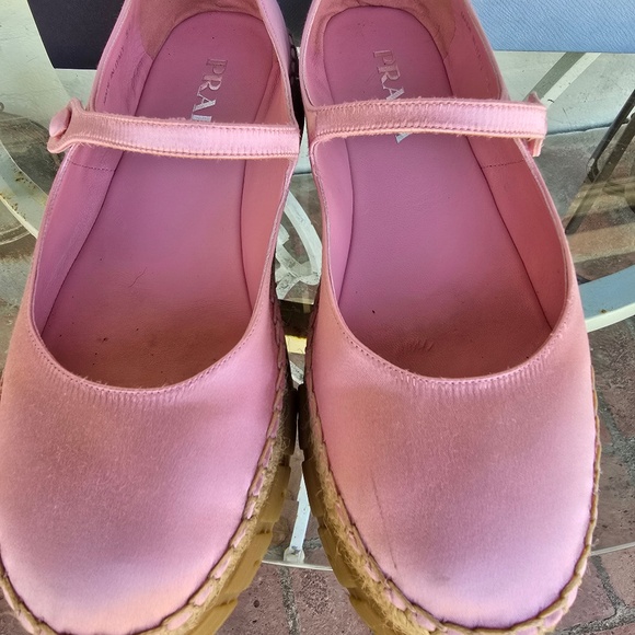 PRADA" "Satin Ballet  buckle strap Wedge0 - Picture 2 of 11